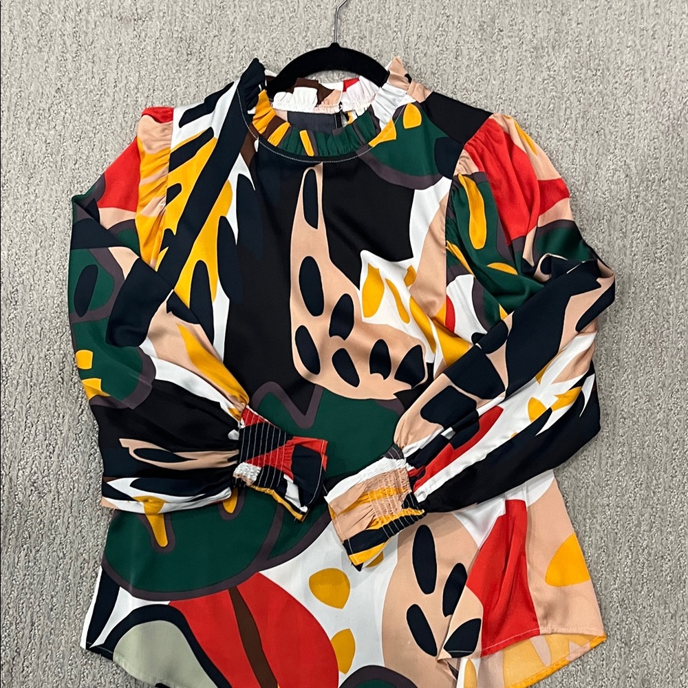JODIFL Multicolor Abstract Blouse